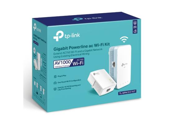 TP-Link TL-WPA7517 KIT AV1000 Gigabit Powerline ac Wi-Fi Kit